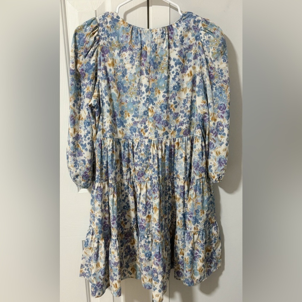 Floral 3/4 Sleeve Dress - Picture 2 of 4